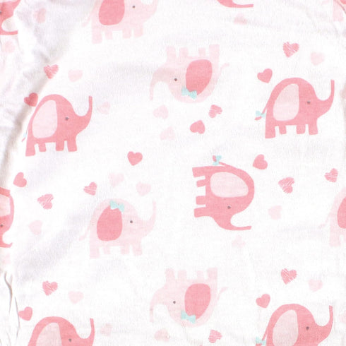 Luvable Friends Unisex Baby Fitted Changing Pad Cover, One Size, Girl Basic Elephant