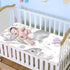 SyXIOP 28" 52" Puple Lily Calla Cute Bunnies Cooling Baby Waterproof Crib Mattress Cover x Washable Crib Padding