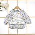 3-Pack Baby Long Sleeve Waterproof Bib Full Coverage Apron Bib Smock Toddler Bibs with Pocket 6-30 Months