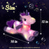 16'' Hopearl LED Musical Stuffed Unicorn Light up Singing Plush Toy Adjustable Volume Lullaby Animated Soothe Birthday