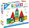 Tytan Tiles 80-Piece Magnetic Tiles Building Set - Kids’ STEM Toy for Creative Play, Includes Storage Bag
