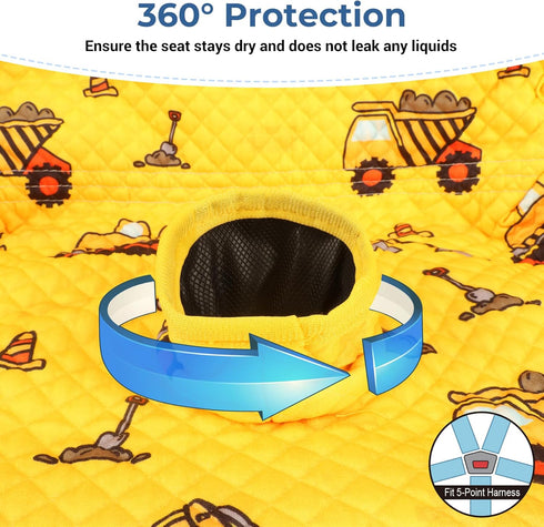COOLBEBE Infant Car Seat Protector for Potty Training, Dry Waterproof Car Seat Liner Toilet Training for Baby Infant