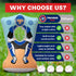 3 4 Preferred Toys Inflatable Baseball Pitching Target for Kids and Above - Double-Sided Throwing Toss Game with Soft