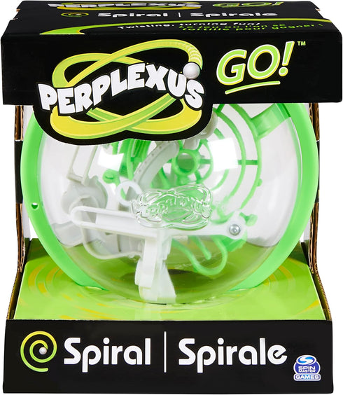 Perplexus GO! Spiral, Compact Challenging Puzzle Maze Skill Game