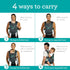 Infantino Carry On Active - Ergonomic Multi-Pocket Infant & Toddler Carrier, 8-40 lbs, with Storage