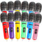 CCINEE 12 Pack Inflatable Microphones, 9.4 Inch Giant Props for 80s 90s Musical Concert Themed Party