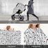 Hcpwzrf Patriotic Stars Distressed Wood Baby Car Seat Cover & Nursing Cover - Breathable Stretch Multi-Use Cover