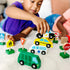 Melissa & Doug 6 Cars and 9 Traffic Signs Wooden Vehicles Set