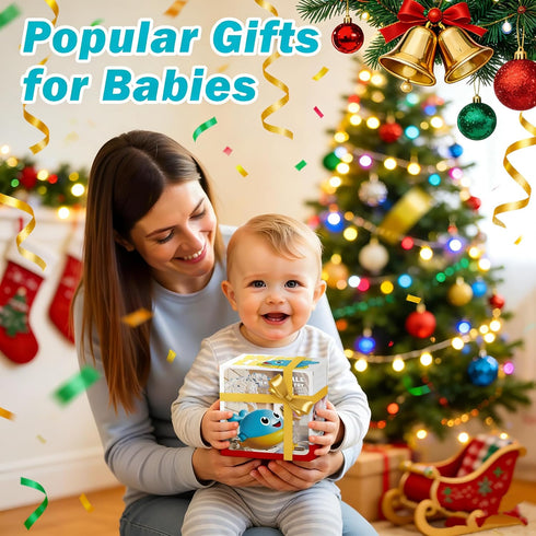 1-3, 1 2 3 Baby Bath Toys, Light Up Whale Sprinkler Bath Toys for Kids Ages Pool Water Toys for Toddlers Bathtub