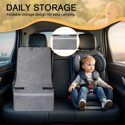Backpack LARIPOP Car Seat Travel Bag for Airplane Gate Check Approved, Padded with Adjustable Straps, Reflective Strips