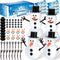 8 Pack Christmas Craft Supplies, DIY Snowman Kit, Build a Snowman Kit