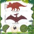 Kids(Vivid,14.17 8.27 Inches) Dinosaur Wall Decors Wooden Boys Dinosaur Nursery Playroom Baby Shower Wall Art Farmhouse