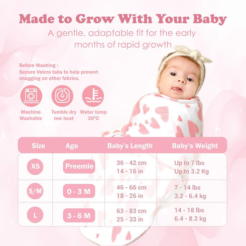 0-3 100% (3-Pack) Bublo Baby Newborn Swaddle Blanket for Month, Swaddles for Newborns Baby Girls Boys, Organic Cotton