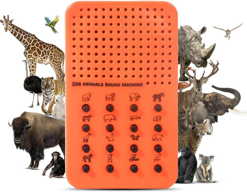 Zoo Animal Noisemaker with 16 Sounds, Roars, Growls, Hisses, Screeches and Noises,