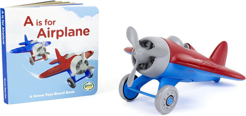 Green Toys Airplane & Board Book, Color May Vary