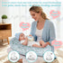 0-12 Tummy Nursing Pillow for Breastfeeding & Bottle Feeding - Ergonomic C-Shape Design with Breathable Filling