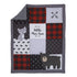 3 Set Little Love by NoJo Little Man Cave Grey, Red, Black and Ivory, Bear, Fox, Moose, Buffalo Check and Arrows Rustic
