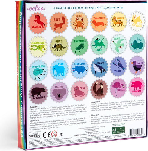eBoo Rainbow Memory and Matching Game, 1 EA
