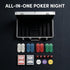 300 Set, 11.5g Piece Poker Chip Heavyweight Iron Core Chips with Aluminum Case, Playing Cards, Dealer and Blind