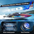 jogpun 30KMH 7 8-12 Cooling,20Mins,Low Alert,2.4Ghz,Red RC Remote Control Boat with LED Light Modes Waterproof Electric