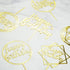 6-Pack Gold Cake Topper Set - Double-Sided Glitter Acrylic Happy Birthday Cupcake Toppers for Decorations