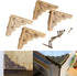 Dophee 8Pcs Antique Brass Jewelry Box Corner Protectors, Chest Corner Case Edge Cover
