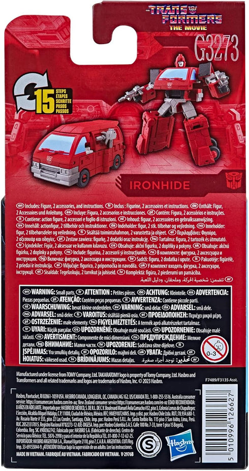 Transformers Toys Studio Series The Movie Core Ironhide Toy, 3.5-inch Action Figures for Boys and Girls Ages 8+