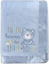 30x40 Fleece Baby Nursery Blanket with Satin Trim for Boys, Girls, and