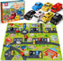 Coogam Alphabet Maze, 26pcs Pull Back Car with Play Mat Preschool Letter