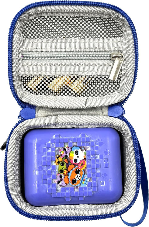 LeoTube Hard Carrying EVA Case for Bitzee Digital Pet - Storage Travel Holder for Kids (Case Only) (Blue)