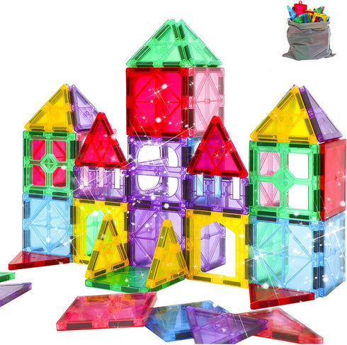Upgraded Antibacterial Magnetic Tiles, Magnetic Building Blocks with Antibacterial Protection, Inhibits Bacterial