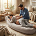 EasTeebw Tummy Inflatable Nest Pregnancy Pillow with Belly Hole, Belly Mattress for Pregnancy Pillow Stomach