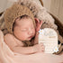 Gosknor 5.91x4.13 Inch Baby Announcement Sign, Wooden Newborn Announcement Sign Hello World Newborn Sign Welcome Baby