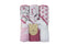 Cudlie Buttons & Stitches Baby Girl 3 Pack Rolled/Carded Hooded Towels in