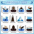 12Pcs Nautical Party Supplies Cruise Ship Birthday Honeycomb Centerpieces for Ocean Party Decorations Ship Theme Table