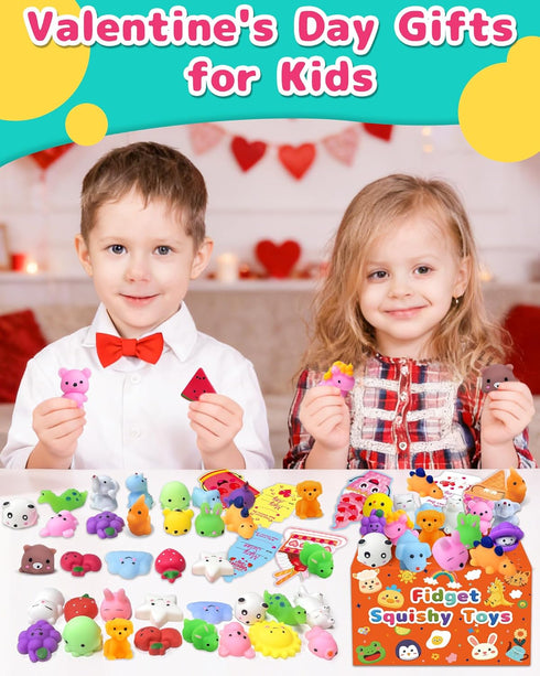 Kidific 30 Pack 3-5, 4-8, 8-12, Squishy Toys, Random Kawaii Party Favors for Kids Treasure Box Toys for Classroom