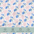 HawSkgFub 32"/34" 16" Pink Bow Hydrangea Floral Changing Pad Cover for Baby Girls Shower Gift, Boho Blue Flowers Ribbon