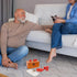 Wooden Penny Game, Coin Drop Game with 50 Coins, Wooden Game Box and 1 Dice for Family Fun Interaction