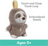 GUND Baby Lil’ Luvs On The Go Sloth Soother, Plush Sound Toy for Babies, Brown/Cream, 6”