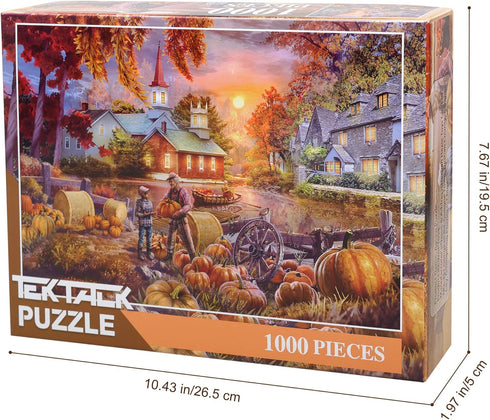 Tektalk 1000 Pieces Jigsaw Puzzles for Teens & Adults (Harvest)