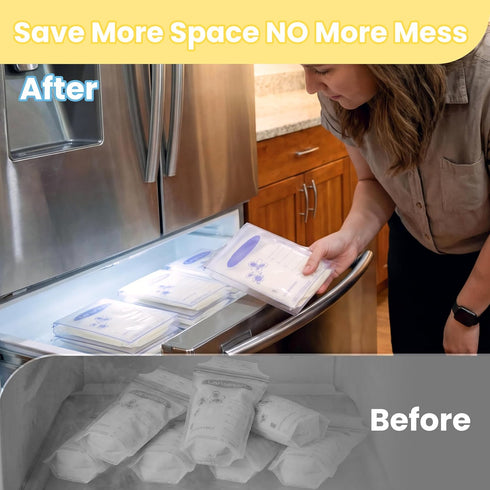 fantovo 8Pcs 4/5/6oz, Individual Breastmilk Freezer Flat Tray, Breast Milk Freezer Storage Organizer, Fit Highly Clear