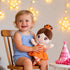 14 Inches Gloveleya Baby Girl Gifts Dolls Soft Plush Toy Ballet Girl Doll Orange with Gift Box