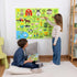 92 3-8 BONNYCO Felt Board for Toddlers with Animal Farm Figures. Montessori and Sensory Toys, Birthday Gifts for Kids
