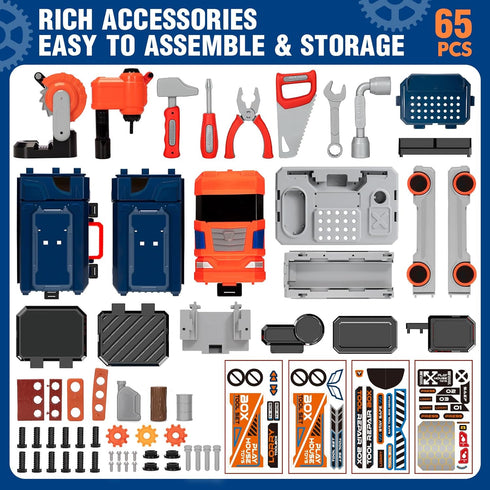 3 4 5 6 7 8, Playset, Set, 3-5 Kids Tool Bench with Electric Drill and Power Miter Saw, Construction Workbench Toys