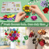 Set kiothdre Flower Bouquet for Adults, Botanical Collection Building Block Toy with Roses Sunflower for Teen Girls