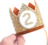 Baby Crown for 2nd Birthday - Second Birthday Party Decoration, Glitter Crown Hat