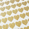 Amaonm 72 Pcs Removable Sparkling Gold Heart Wall Decals, DIY Peel and Stick Art Decor for Home Walls