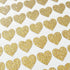 Amaonm 72 Pcs Removable Sparkling Gold Heart Wall Decals, DIY Peel and Stick Art Decor for Home Walls