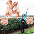 KatchOn Rose Gold 14 Balloon Numbers Set - Giant 40 Inch Foil Number Balloon for 14th Birthday Party