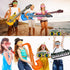 22 Pack Inflatable Guitar Set - Blow Up Guitars, Microphones, Glasses, Saxophone, Piano, and Recorder for Kids